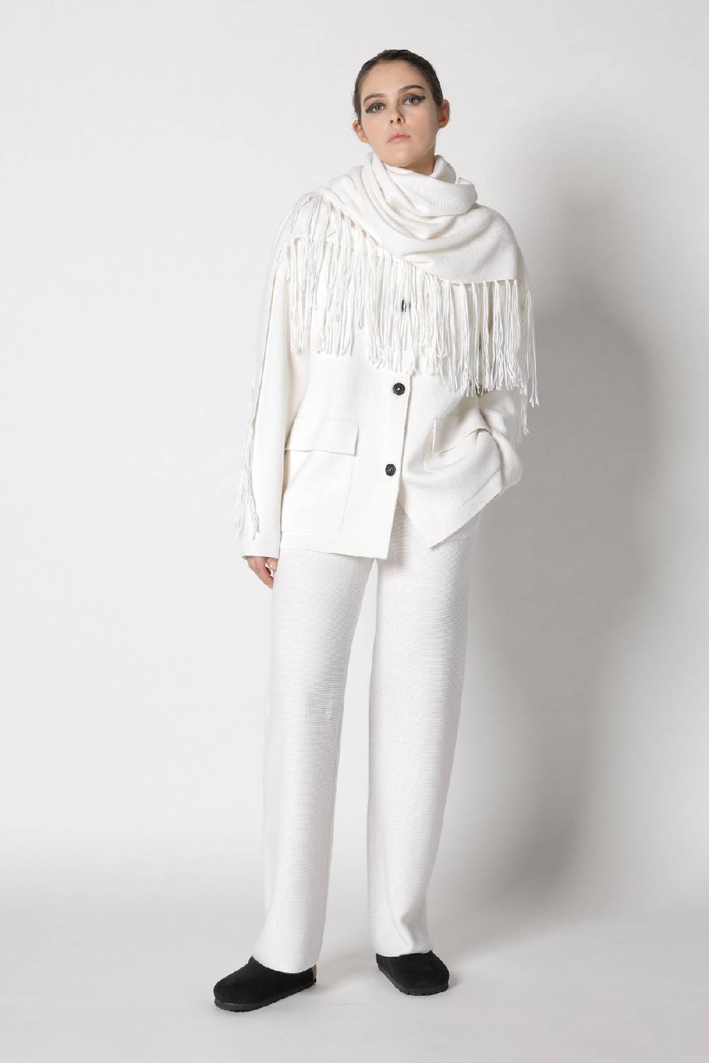 Sminfinity doubleface shirtjacket + garter triangle + garter palazzo pants Neuheiten