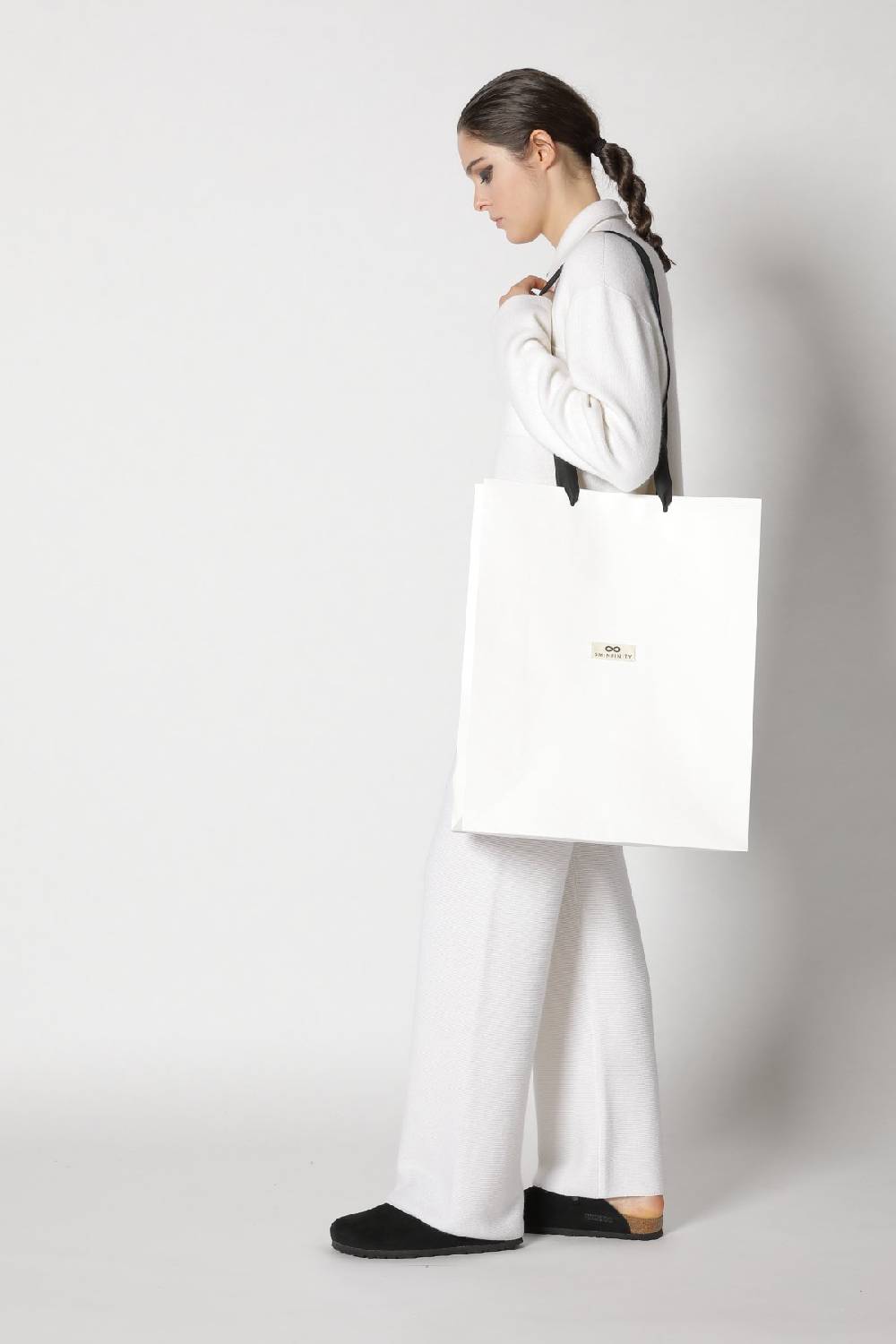 Sminfinity doubleface shirtjacket + garter palazzo pants Bestseller