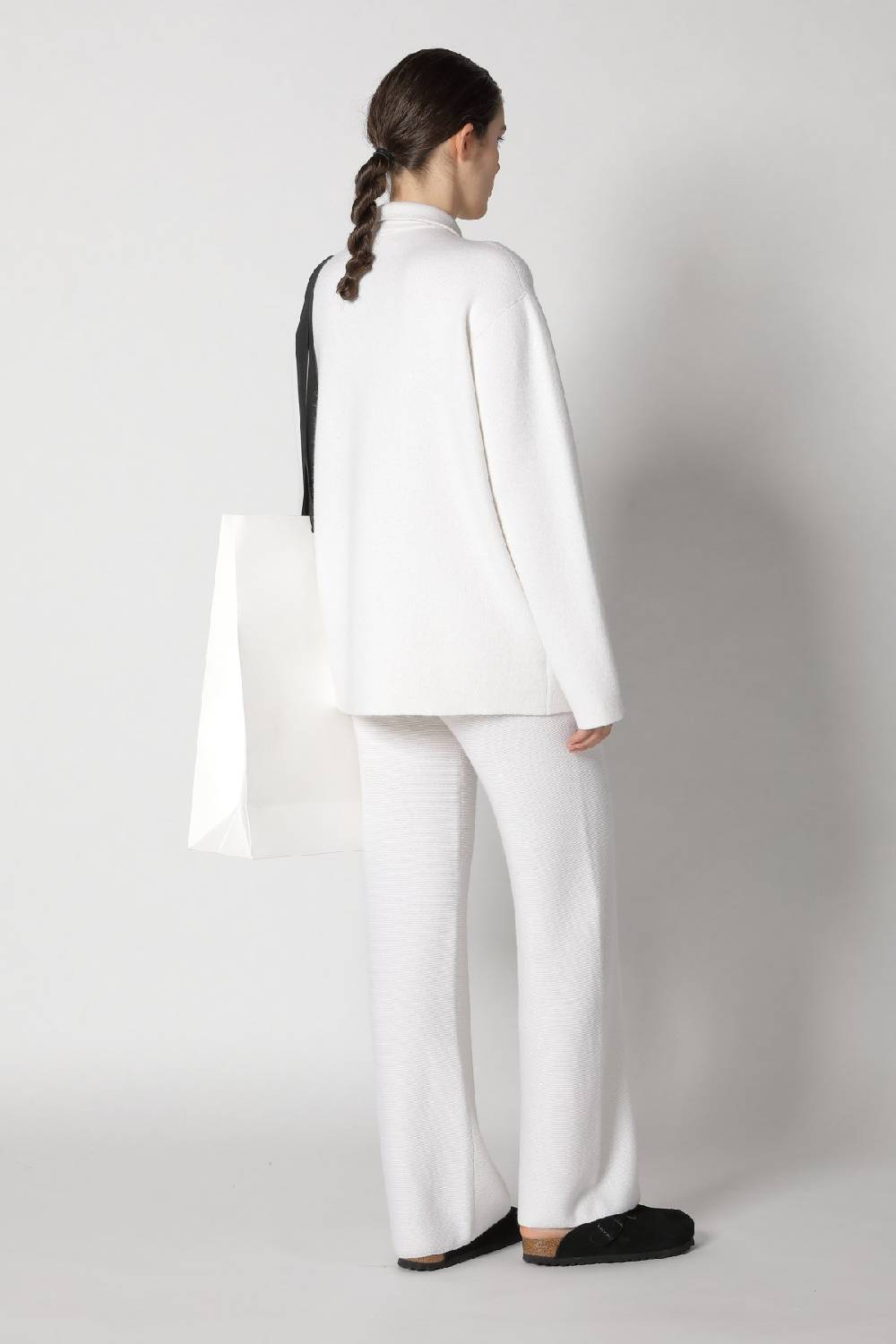 Sminfinity doubleface shirtjacket + garter palazzo pants Bestseller