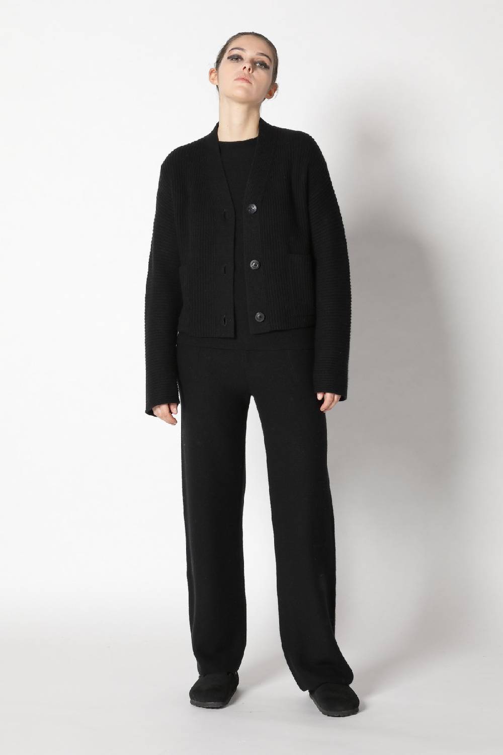 Sminfinity slouchy rib cardigan + garter T jumper + garter palazzo pants Begrenzte Freigabe