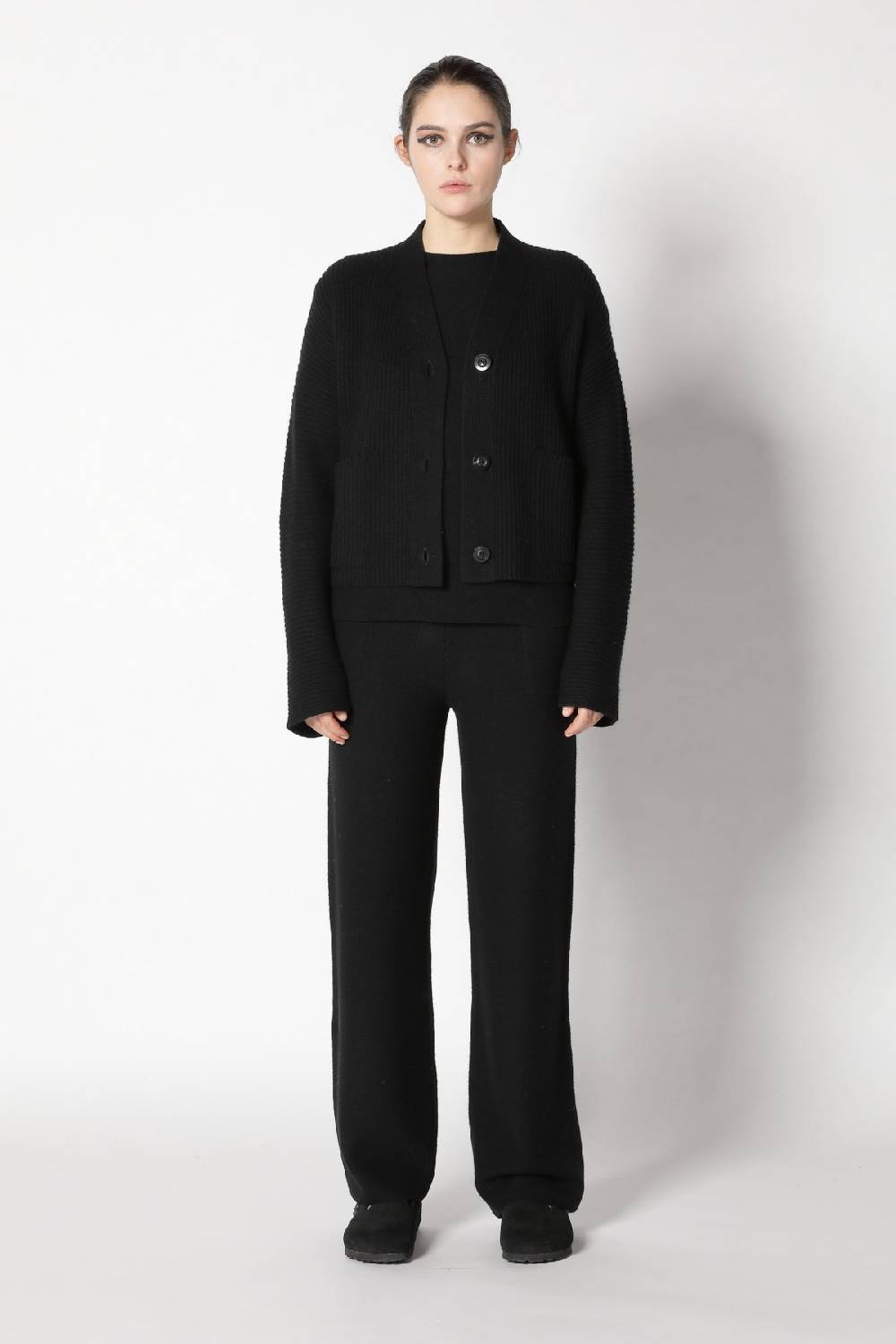 Sminfinity slouchy rib cardigan + garter T jumper + garter palazzo pants Begrenzte Freigabe
