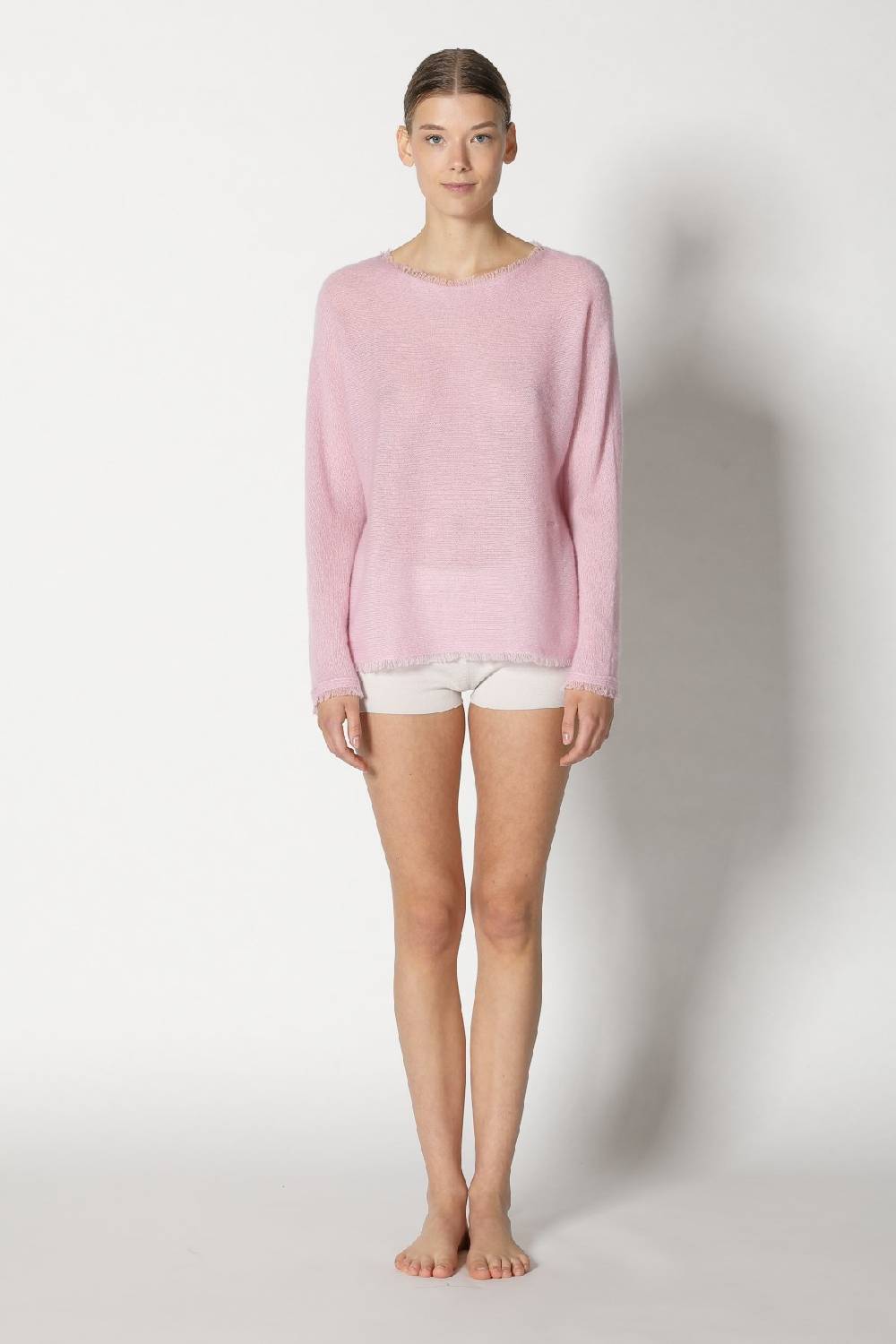 Sminfinity fluffy fringe boatneck Im Verkauf