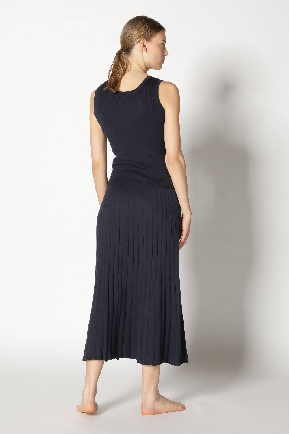 Sminfinity silky rib tank top + silky sun rib skirt + hang loose ring belt handmade makrame Kostenloser Versand