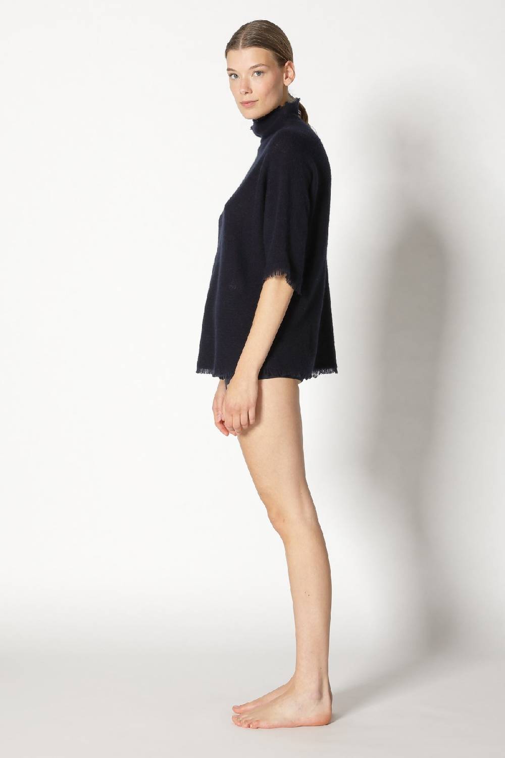 Sminfinity fluffy fringe turtle top Rabatt