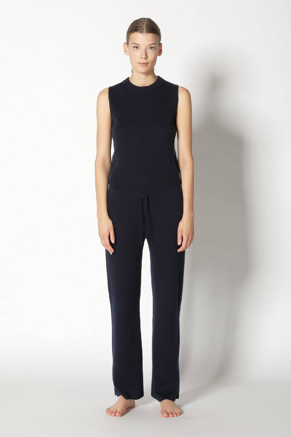 Sminfinity pure 2 ply crew top + pure slitted pants Flash Sale
