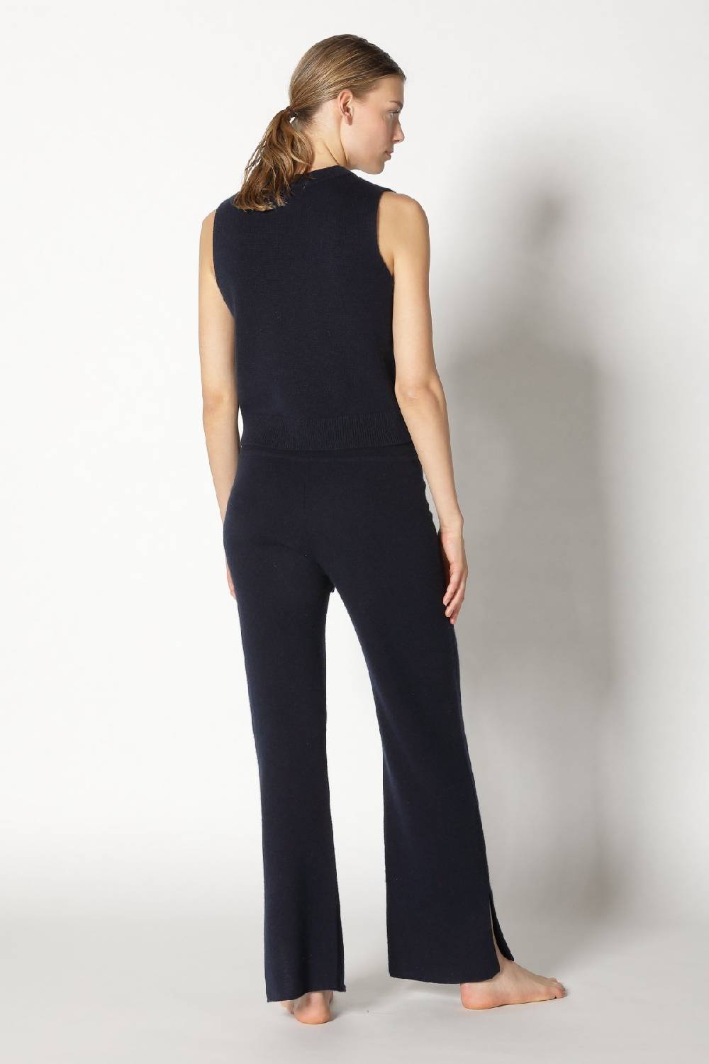 Sminfinity pure 2 ply crew top + pure slitted pants Flash Sale