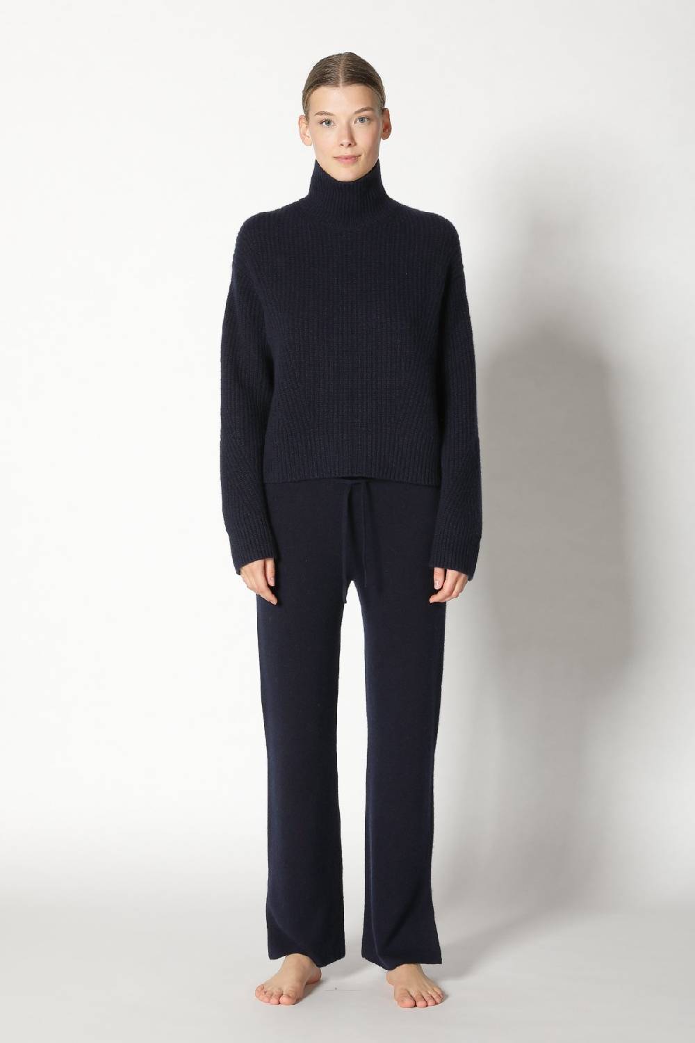 Sminfinity pure icon rib turtle + pure slitted pants Online Shopping