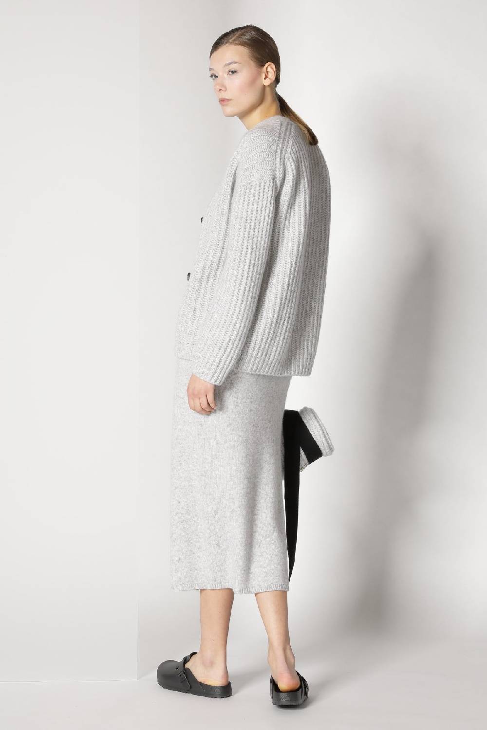 Sminfinity blurry ribbed cardigan + blurry crew top + blurry tulip skirt Zeitlich begrenztes Angebot