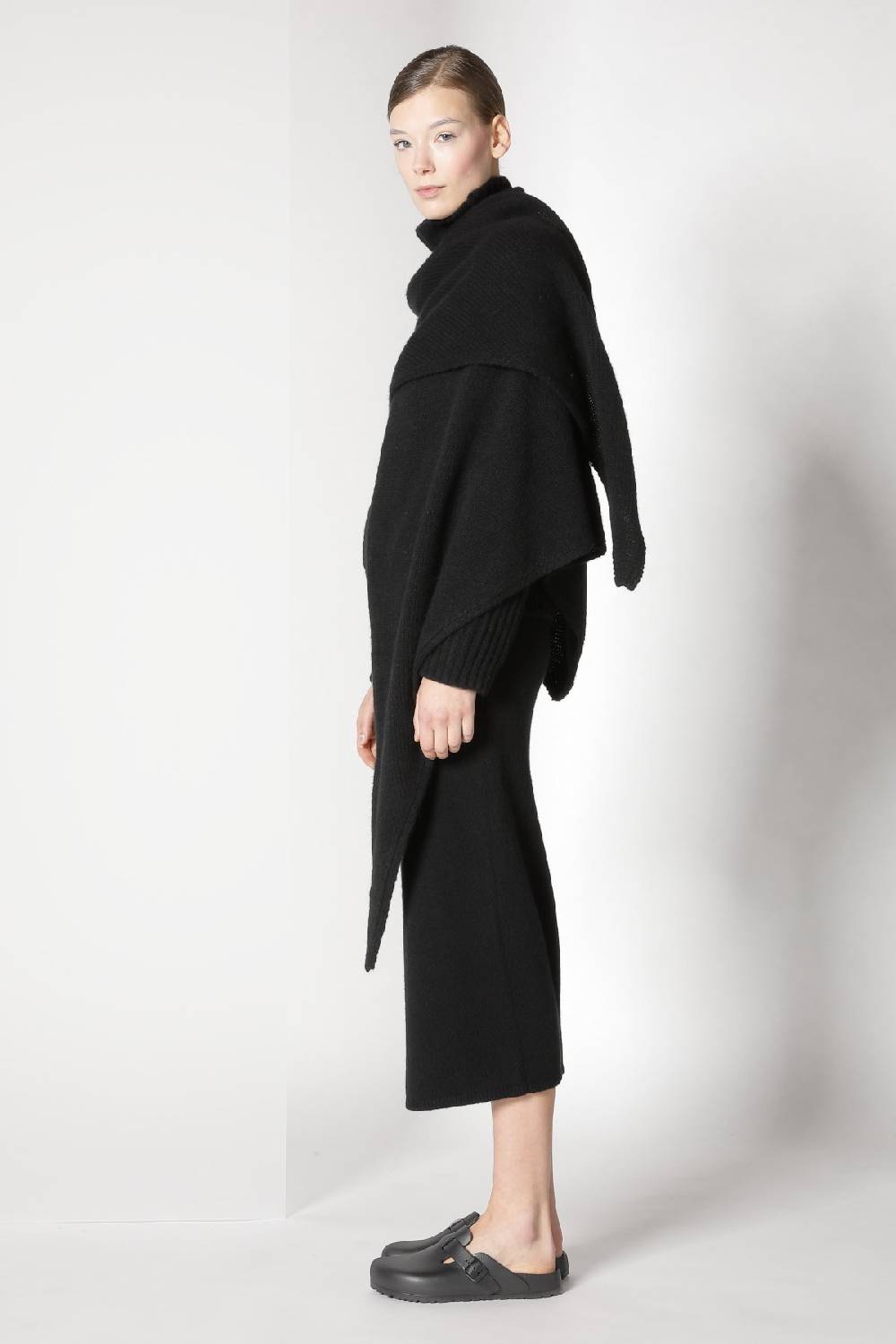 Sminfinity blurry triangle scarf + blurry ribbed turtleneck + blurry tulip skirt Blitzangebot