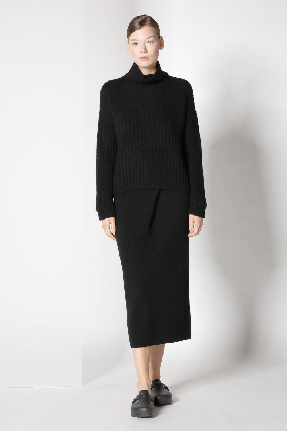 Sminfinity blurry triangle scarf + blurry ribbed turtleneck + blurry tulip skirt Blitzangebot