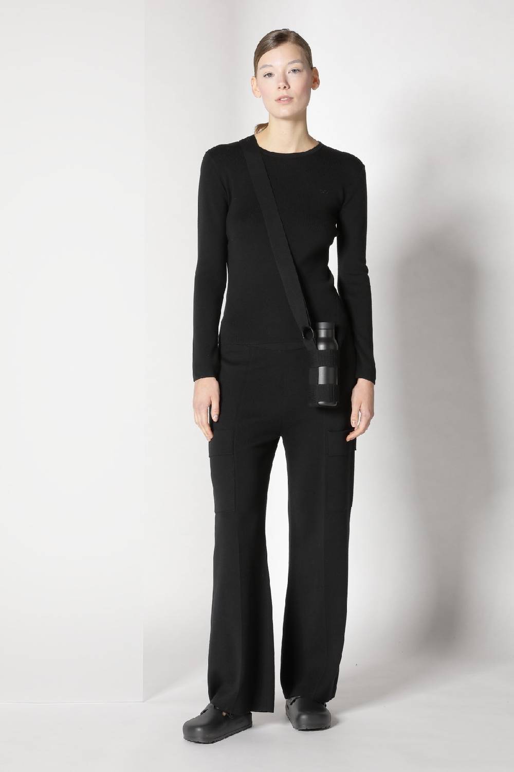 Sminfinity fitted crewneck + cargo bellbottom pants Bestseller