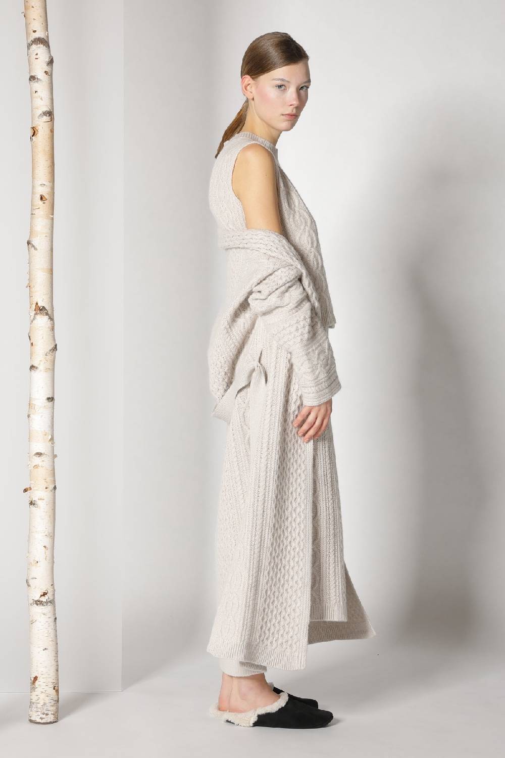 Sminfinity chilly cable maxi coat + chilly cable top + chilly cable maxi skirt Nur für heute