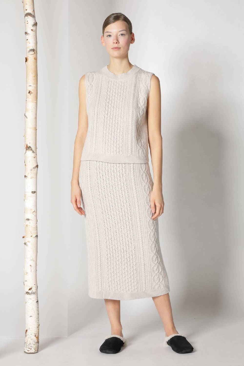 Sminfinity chilly cable maxi coat + chilly cable top + chilly cable maxi skirt Nur für heute