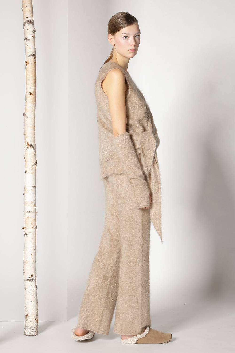 Sminfinity furry triangle scarf + furry A top + furry pants Bis zu 55% Rabatt