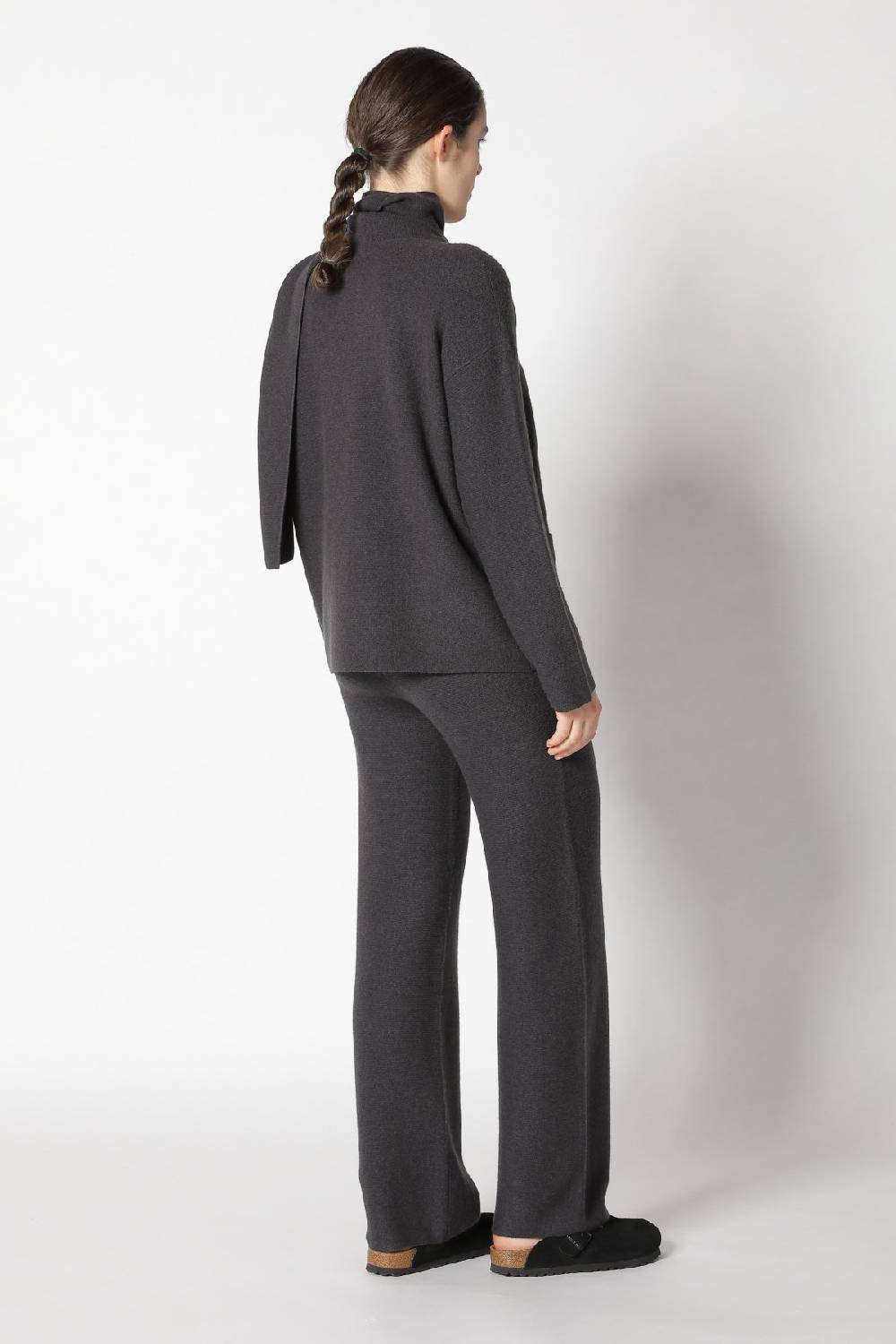 Sminfinity garter scarf jacket + garter T jumper + garter palazzo pants Fabrikladen