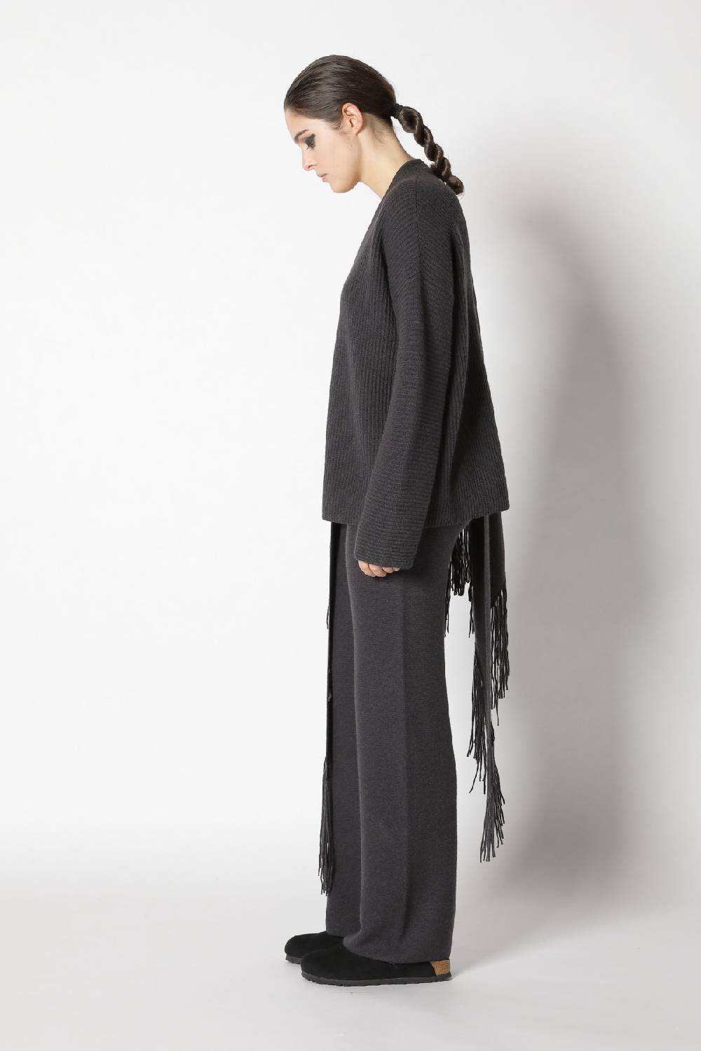Sminfinity slouchy rib jumper + garter triangle + garter palazzo pants Black Friday Preise