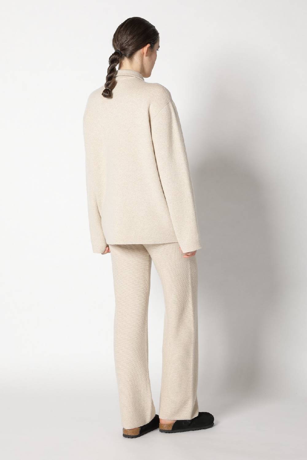 Sminfinity doubleface shirtjacket + garter palazzo pants 2025