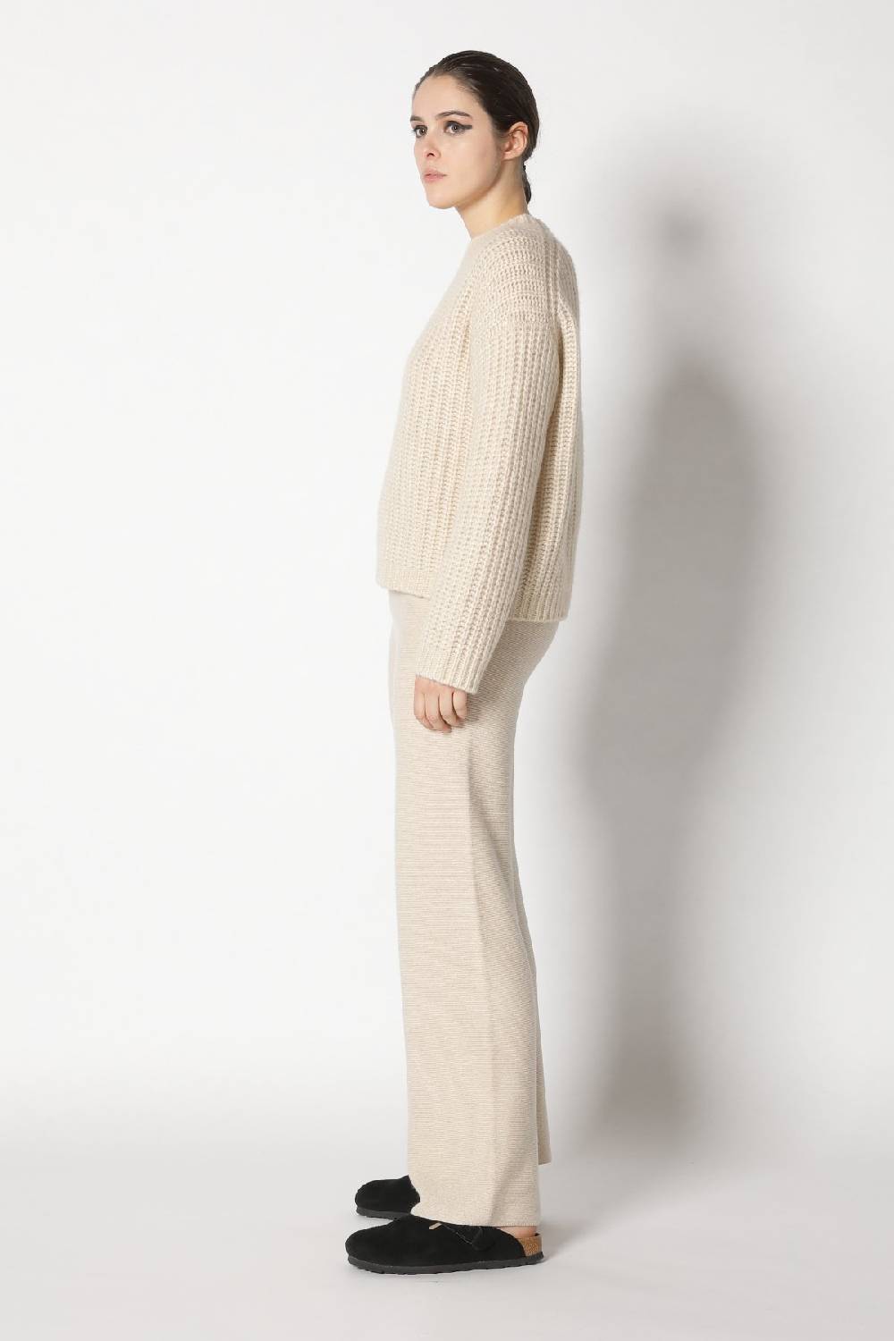 Sminfinity blurry chunky crewneck + garter palazzo pants im Angebot