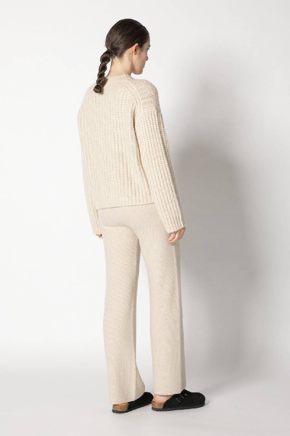Sminfinity blurry chunky crewneck + garter palazzo pants im Angebot