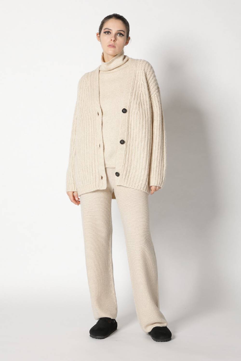 Sminfinity blurry chunky cardy + blurry turtle top + garter palazzo pants Schlussverkauf