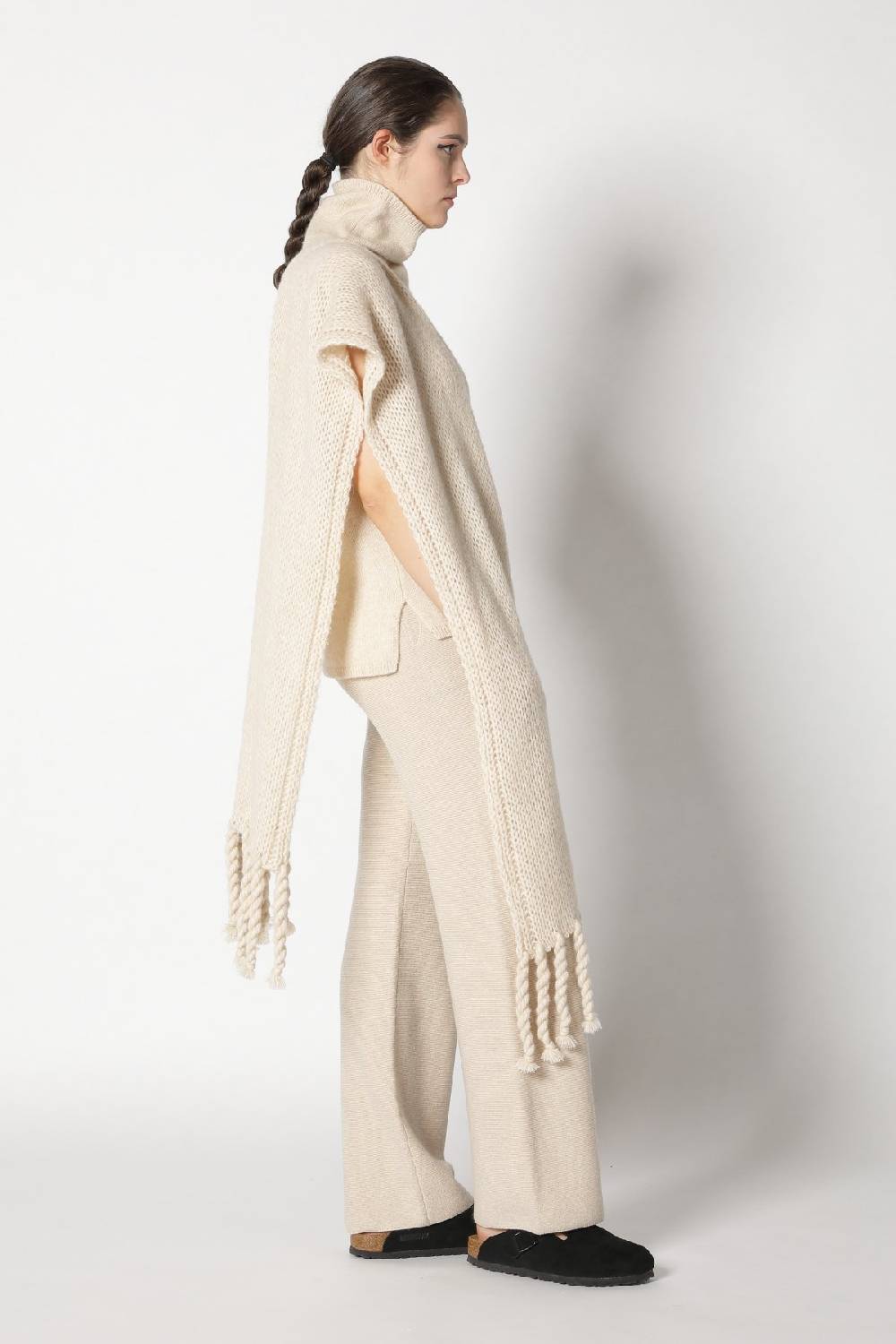 Sminfinity blurry turtle top + blurry chunky scarf + garter palazzo pants Günstiger Verkauf