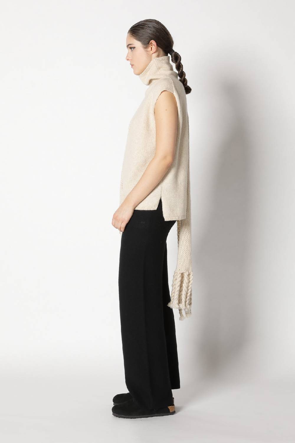 Sminfinity blurry turtle top + garter palazzo pants + blurry chunky scarf Meist gekauft