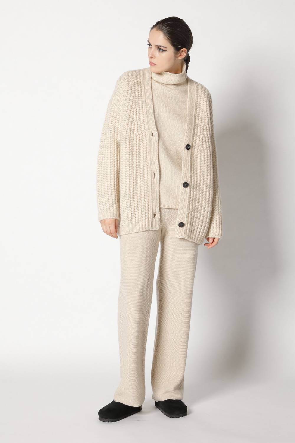 Sminfinity blurry turtle top + blurry chunky cardy + garter palazzo pants Rabatt