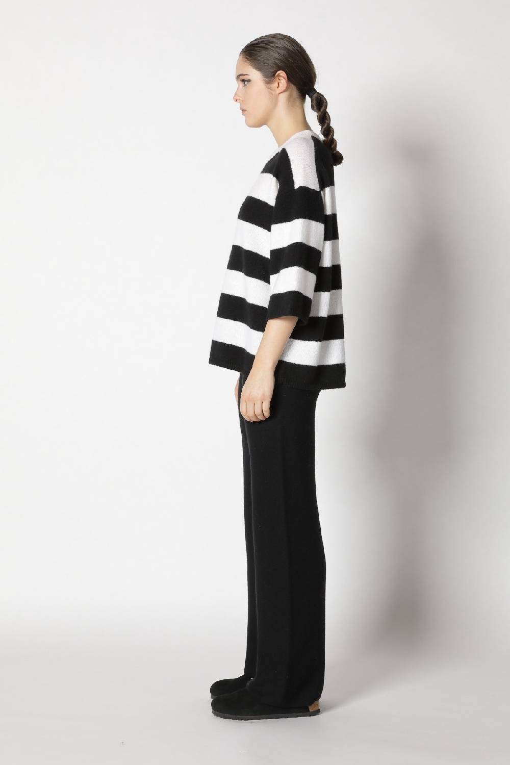 Sminfinity blurry stripe jumper + garter palazzo pants Saisonschlussverkauf
