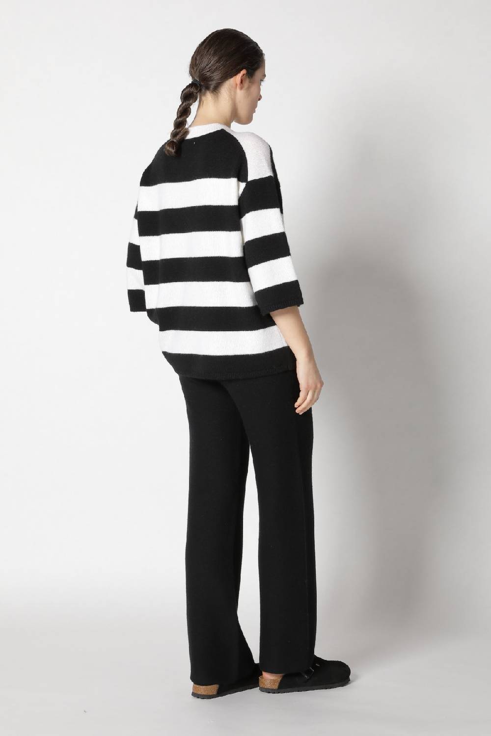 Sminfinity blurry stripe jumper + garter palazzo pants Saisonschlussverkauf