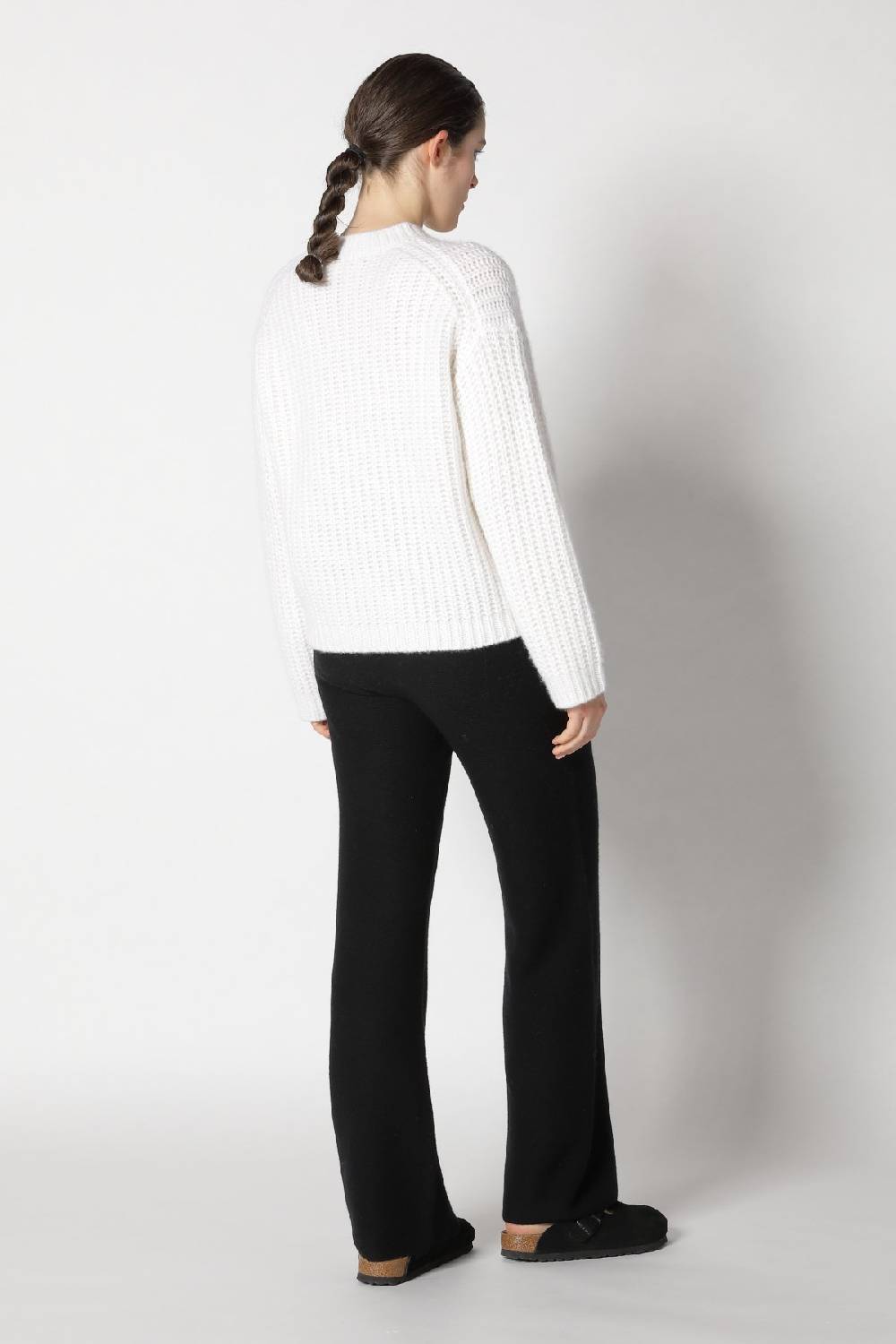 Sminfinity blurry chunky crewneck + garter palazzo pants Black Friday