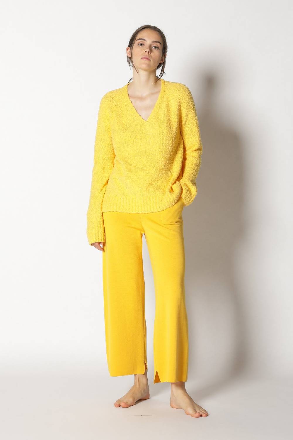 Sminfinity bouclé V neck + milano culotte Online Outlet
