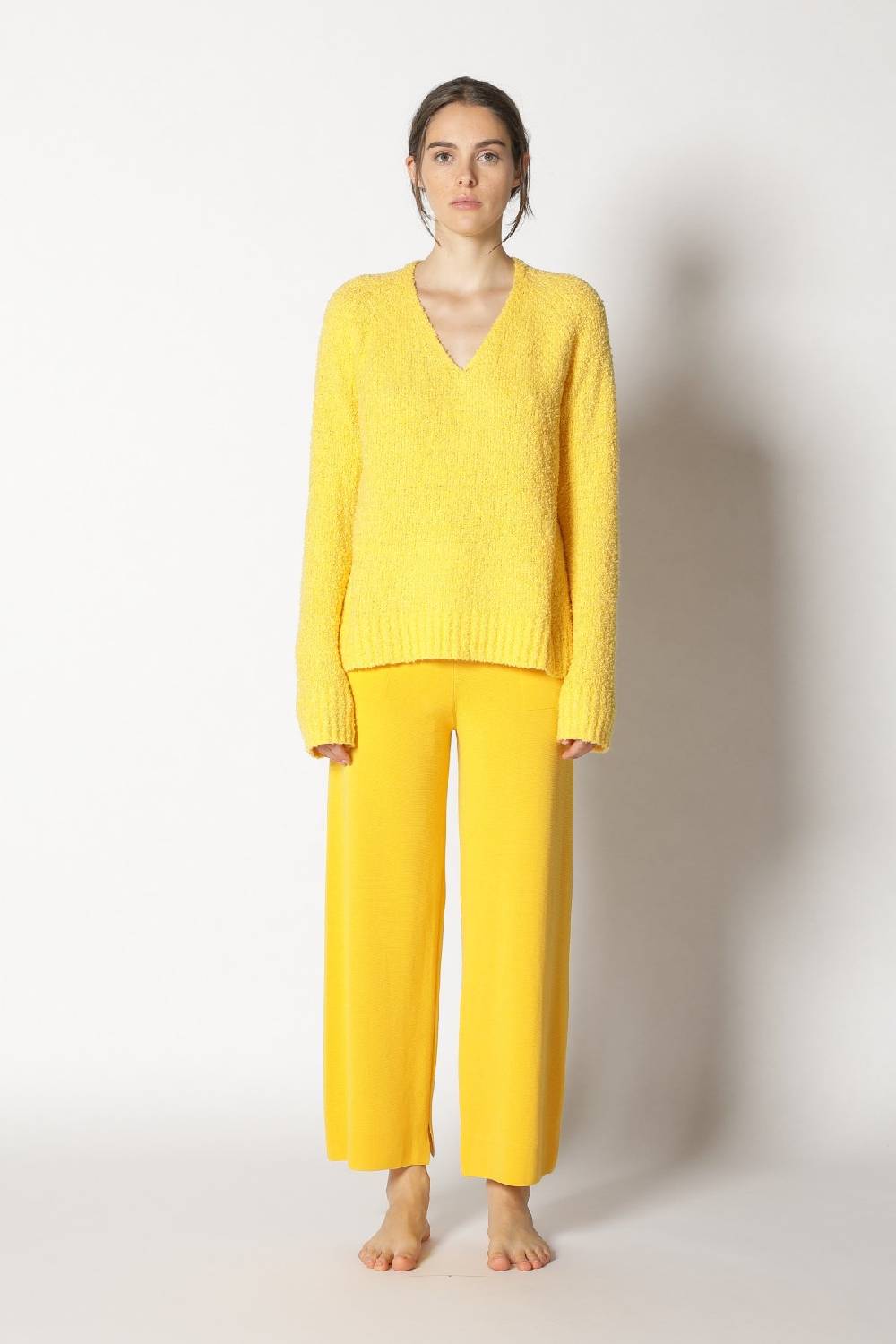 Sminfinity bouclé V neck + milano culotte Online Outlet