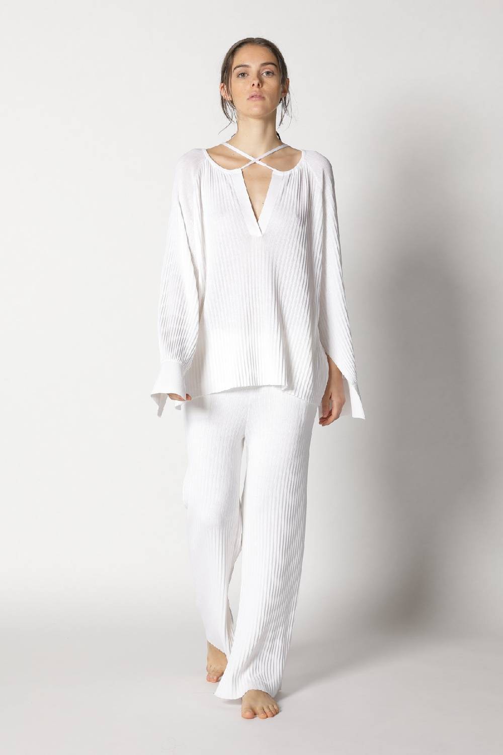 Sminfinity plissé drape tunic + milano culotte Bestseller