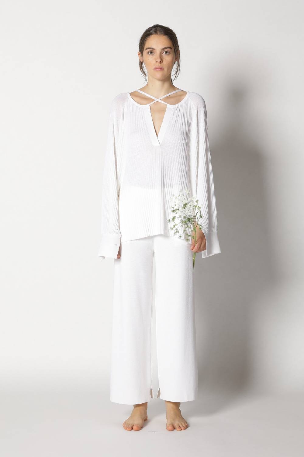 Sminfinity plissé drape tunic + milano culotte Bestseller