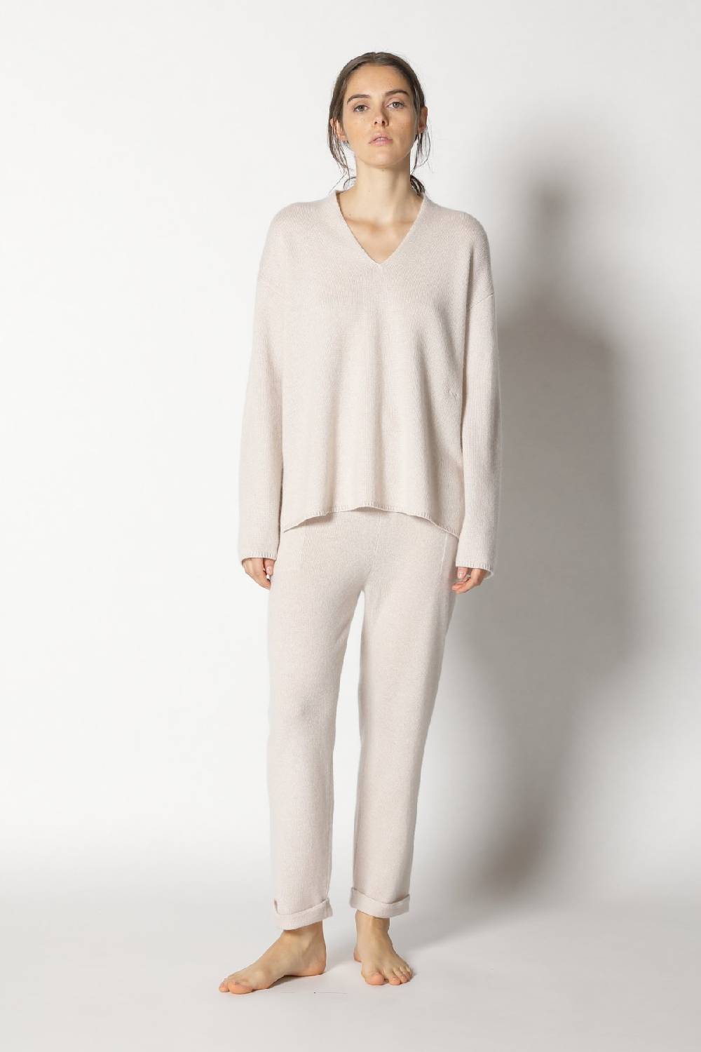 Sminfinity pure 2-ply V neck + pure boat pants Super Sparpreis
