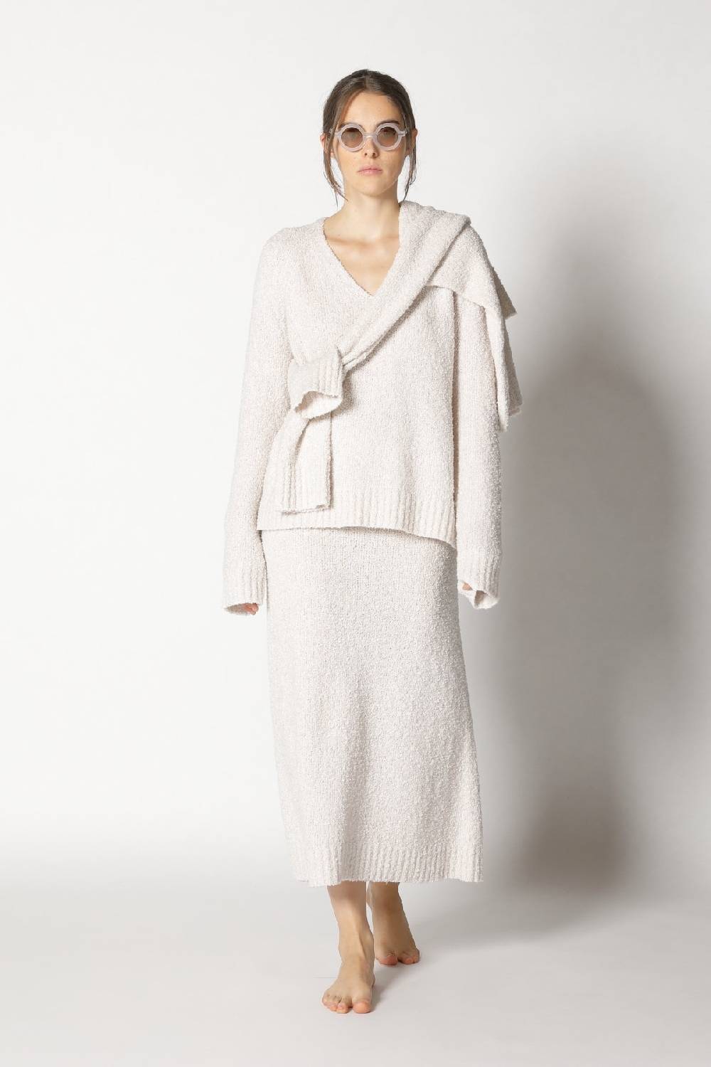 Sminfinity bouclé V neck + bouclé turtle + bouclé A skirt JETZT KAUFEN