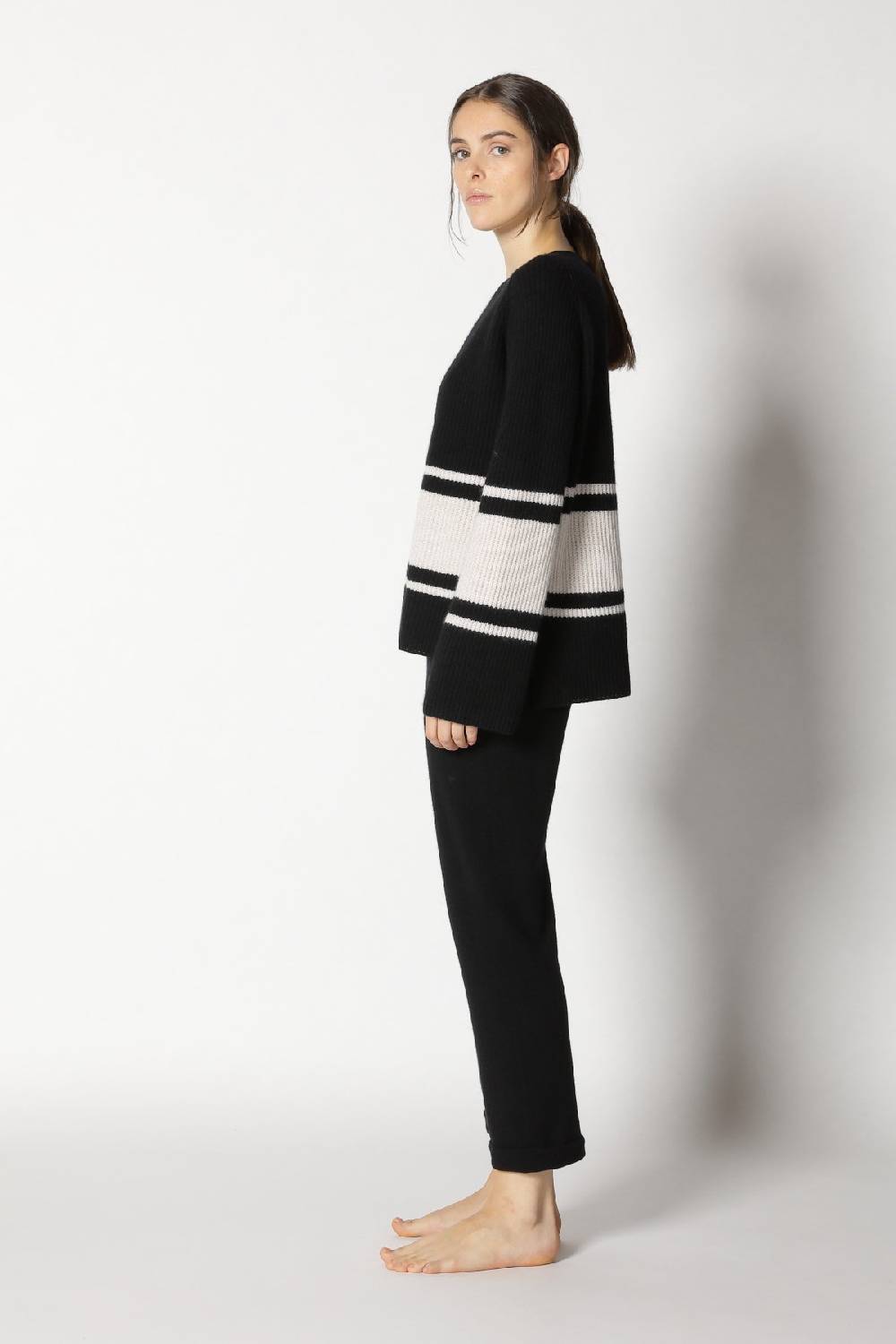 Sminfinity pure triped rib jumper + pure boat pants Sonderangebot der Fabrik