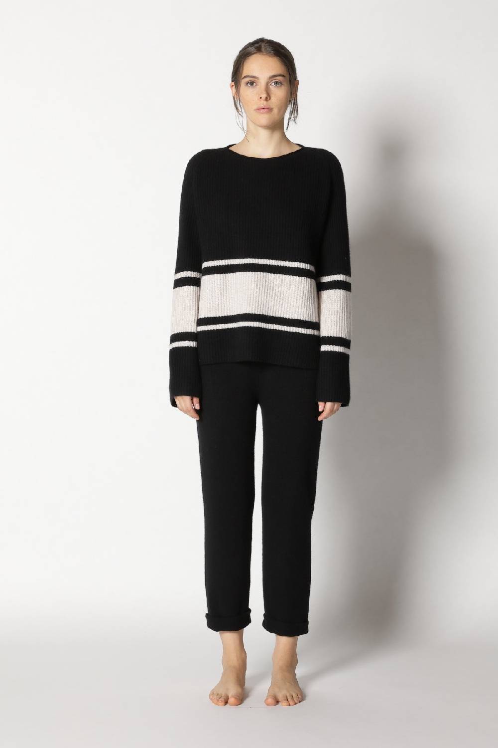 Sminfinity pure triped rib jumper + pure boat pants Sonderangebot der Fabrik