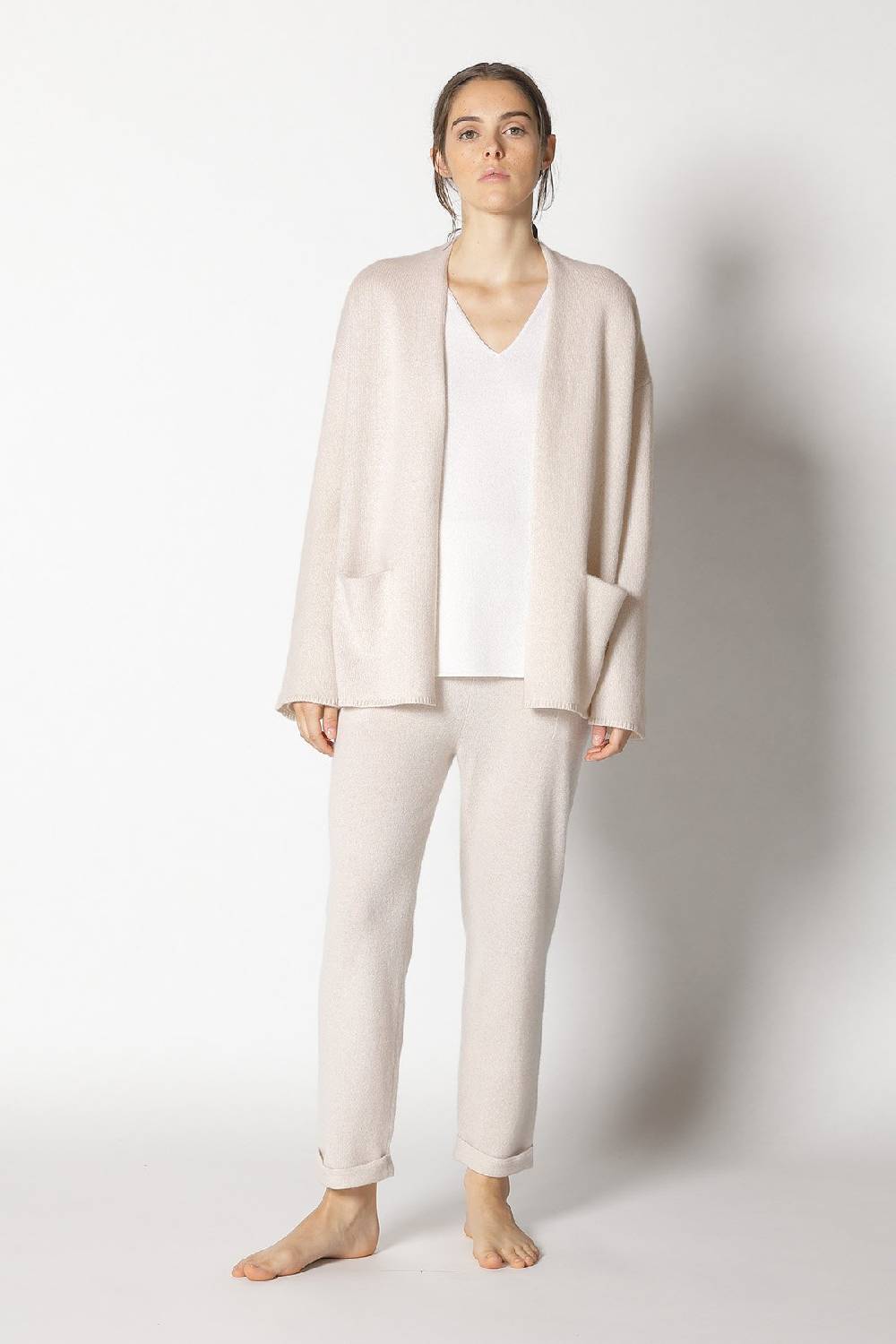 Sminfinity pure 2-ply jacket + pure V neck + pure boat pants Vierteljährliche Förderung