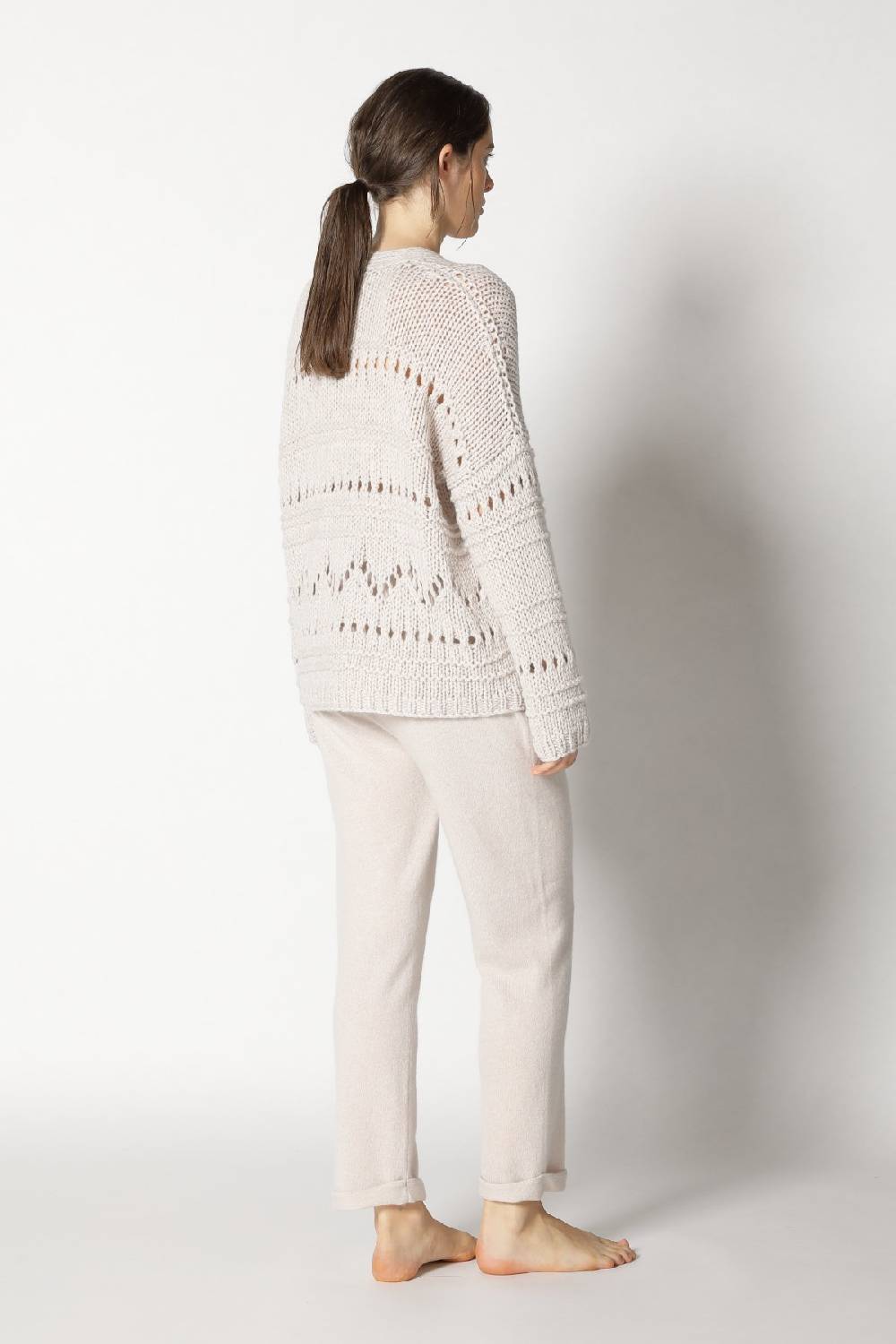 Sminfinity airy ajour V neck + pure boat pants Discount Store für neue Produkte
