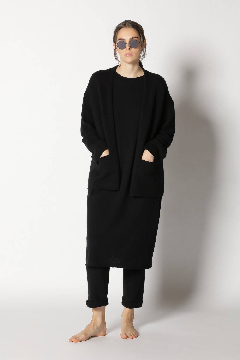 Sminfinity pure 2-ply jacket + pure tunic dress + pure boat pants Super Rabatt