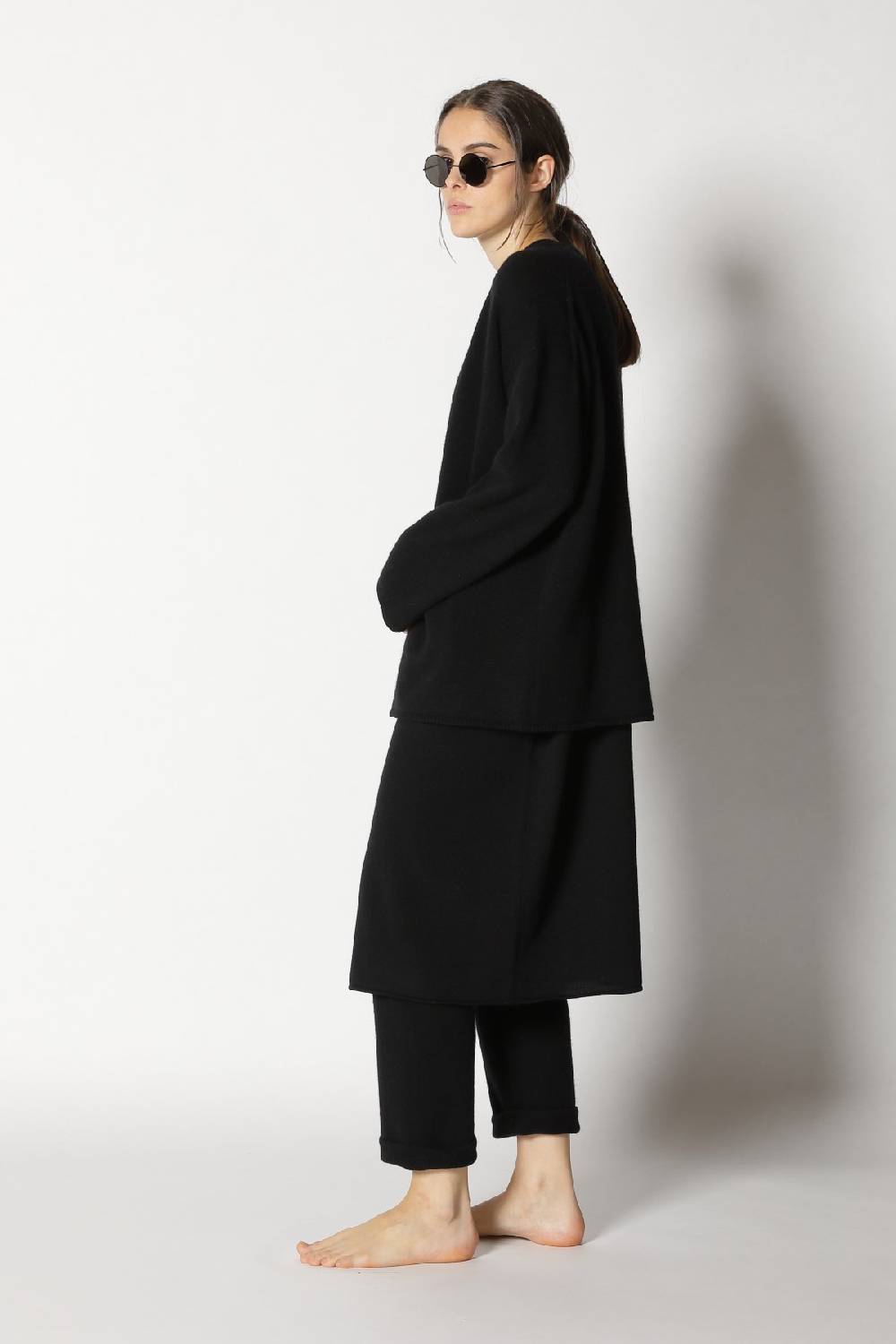 Sminfinity pure 2-ply jacket + pure tunic dress + pure boat pants Super Rabatt