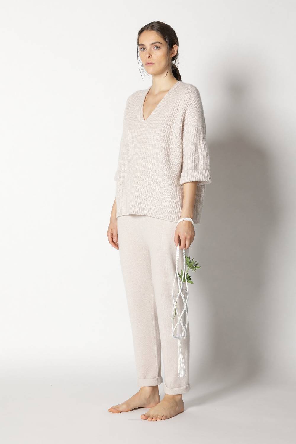 Sminfinity icon rib V neck + pure boat pants Riesige Rabatte