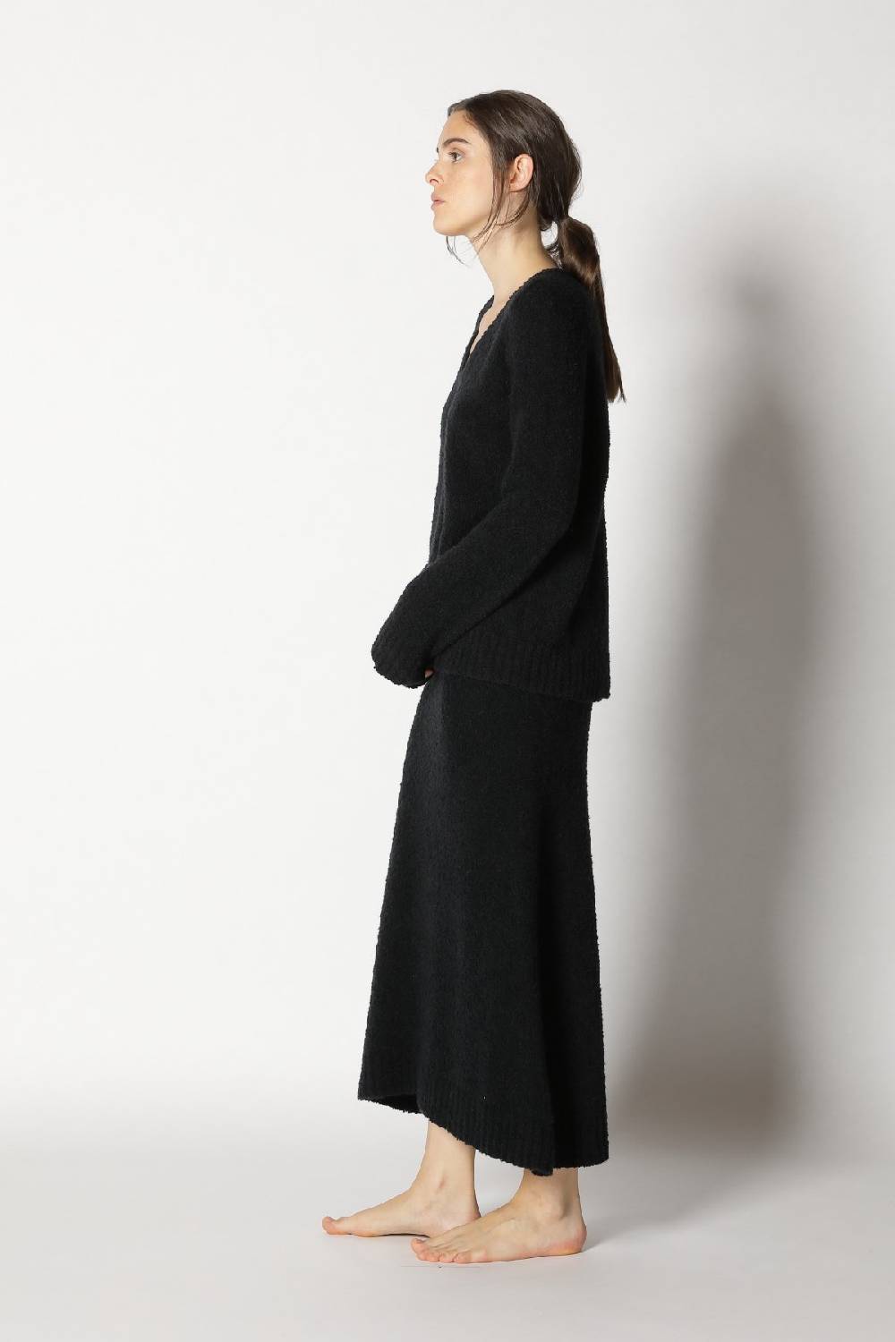 Sminfinity bouclé V neck + bouclé A skirt Clearance-Verkauf