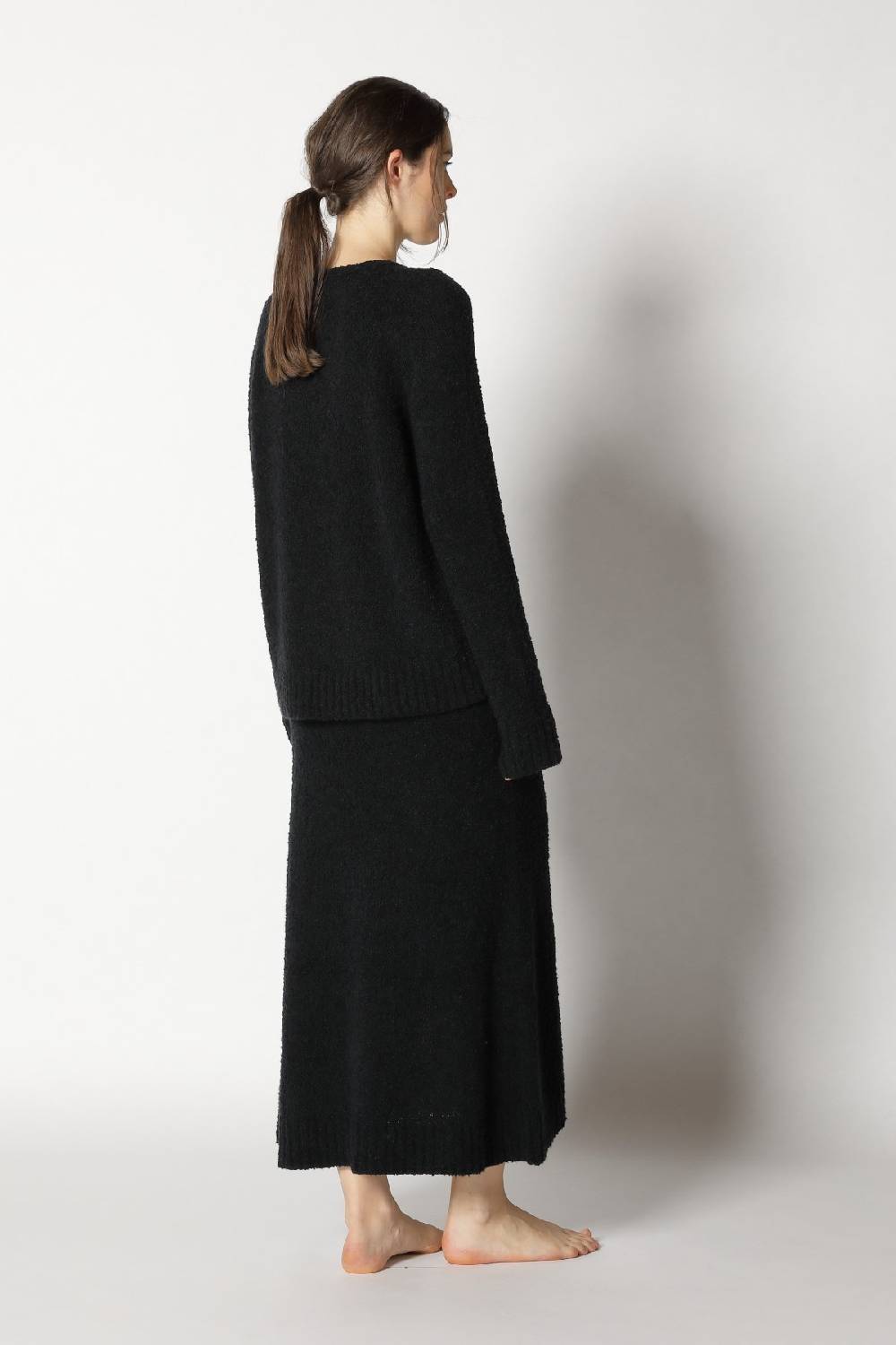 Sminfinity bouclé V neck + bouclé A skirt Clearance-Verkauf