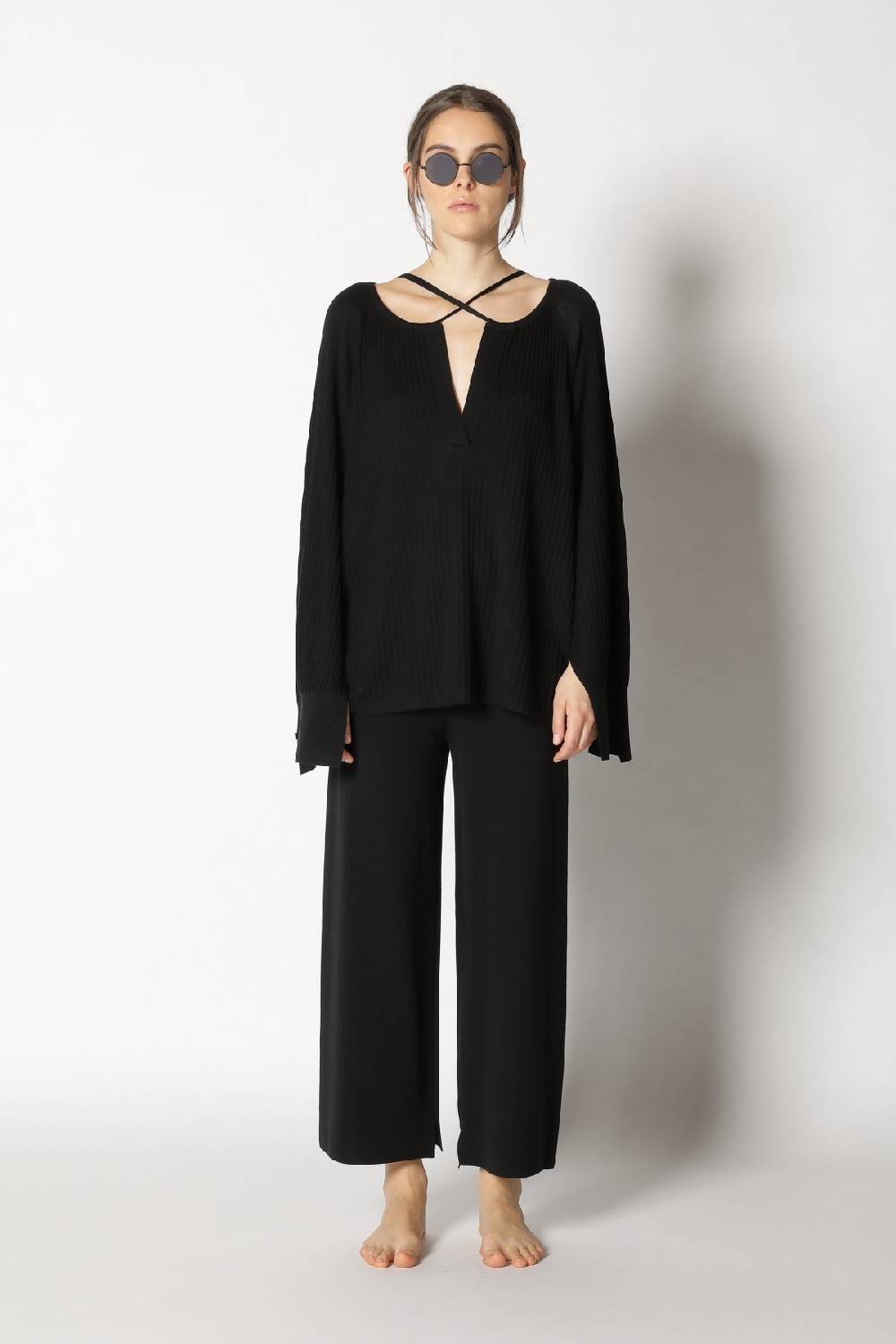 Sminfinity plissé drape tunic + milano culotte Fabrikladen