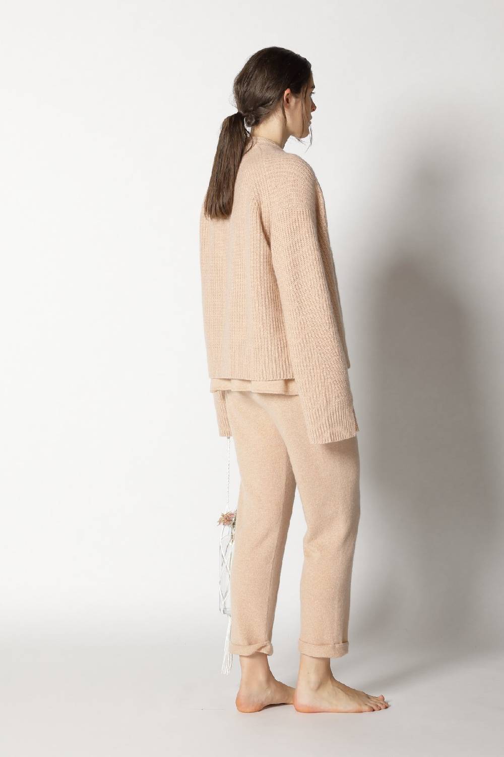 Sminfinity pure V neck + icon rib cardigan + pure boat pants Black Friday Preise