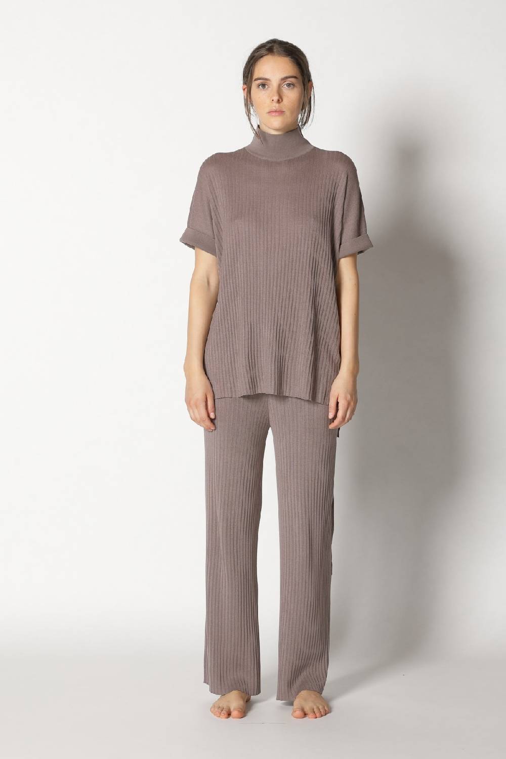 Sminfinity plissé drape top + plissé palazzo Online