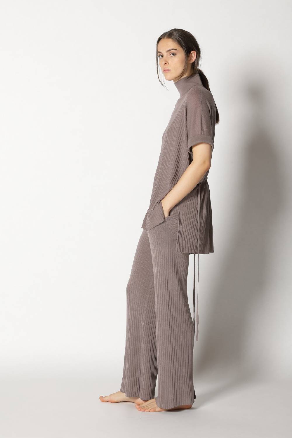Sminfinity plissé drape top + plissé palazzo Online