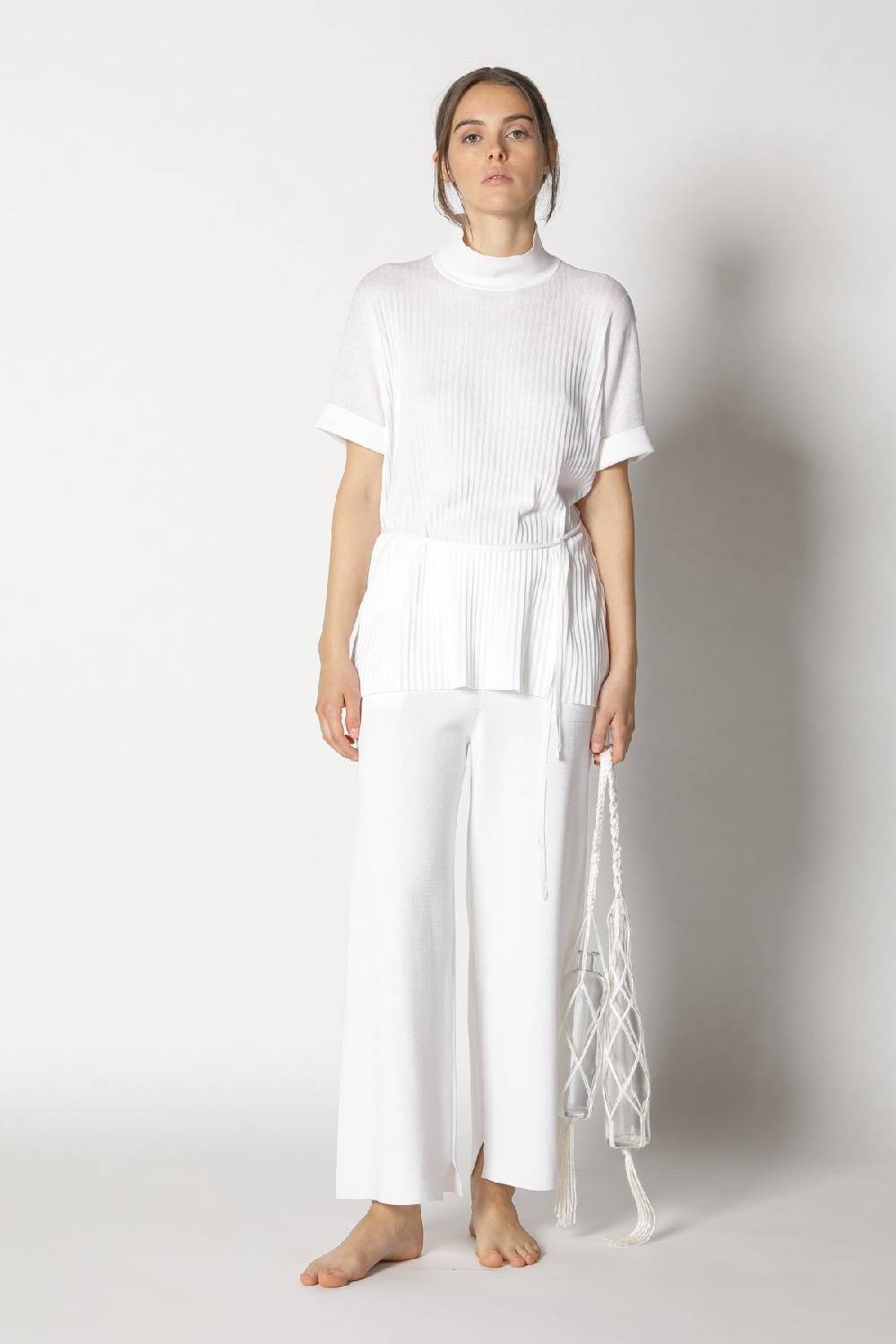 Sminfinity plissé drape top + plissé palazzo Online